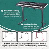 Konig & Meyer 18820 tafel stijl Omega Pro keyboard statief - thumbnail