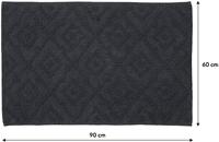 Sealskin aztec badmat 60x90 cm katoen donkergrijs - thumbnail