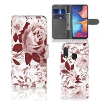 Hoesje Samsung Galaxy A20e Watercolor Flowers - thumbnail