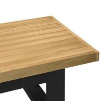Salontafel NOAIN U-vormige poten 120x60x40 cm massief hout - thumbnail