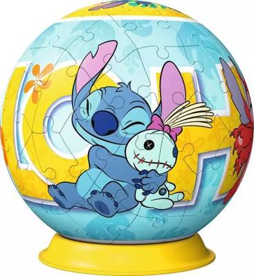 Ravensburger Disney Stitch 3D-puzzelbal - 72 stukjes - thumbnail
