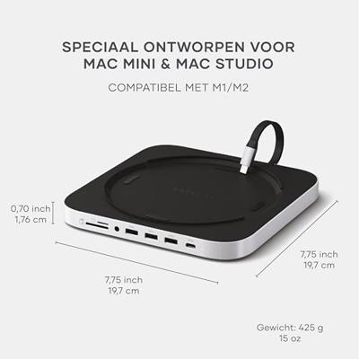 Satechi USB-C Stand/hub Mac mini/Studio (SSD) - Silver Satechi USB-C Stand/hub Mac mini/Studio (SSD) - Silver