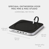 Satechi USB-C Stand/hub Mac mini/Studio (SSD) - Silver - thumbnail
