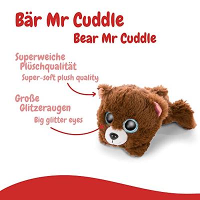 Nici glubschis pluchen knuffel liggende beer mr cuddle, 15cm