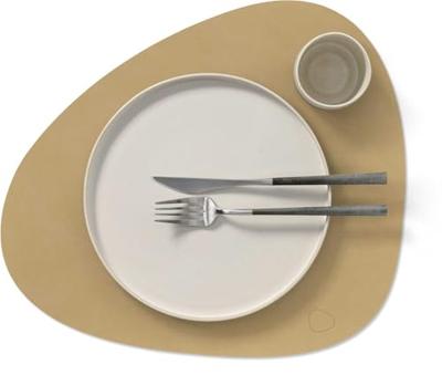 LIND DNA - Dinner Mat Curve - Placemat 37x44 cm Nupo Khaki