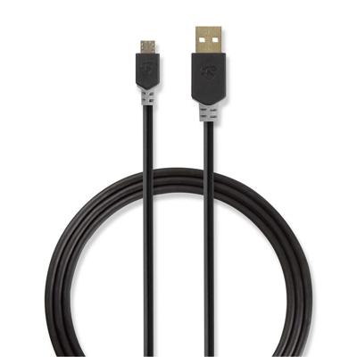 Nedis CCBW60500AT20 Kabel Usb 2.0 A Male - Micro-b Male 2,0 M Antraciet - thumbnail