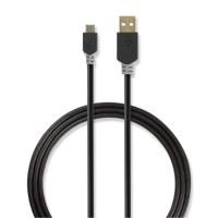 Kabel USB 2.0 | A male - Micro-B male | 2,0 m | Antraciet [CCBW60500AT20] - thumbnail