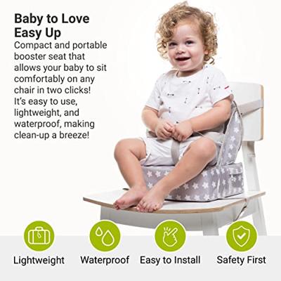 Stoelverhoger Easy up BABY TO LOVE grijs met sterren Stoelverhoger Easy up BABY TO LOVE grijs met sterren