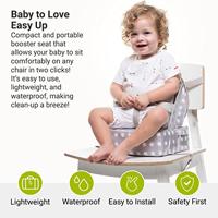 Stoelverhoger Easy up BABY TO LOVE grijs met sterren - thumbnail