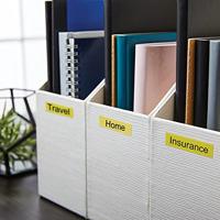 Dymo D1 tape 12 mm, zwart op geel - thumbnail