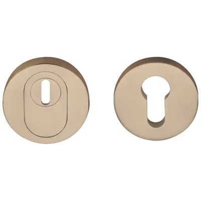 Formani Basics BVEIL-KT veiligheidscilinderrozet massief 52mm kerntrekbeveiliging SKG*** - PVD licht brons