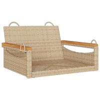 Schommelbank 63x62x40 cm poly rattan beige - thumbnail