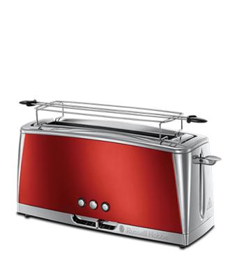 RUSSELL HOBBS 23250-56 - Luna Toaster - Fast Toast Technology - Solar Red