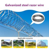 VidaXL Scheermesprikkeldraad concertina 60 m gegalvaniseerd staal - thumbnail