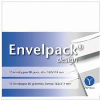 Envelop Papyrus Envelpack Design C6 114x162mm wit 894406 15 stuks - thumbnail
