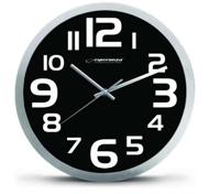 Esperanza EHC013K Wall Clock - Zurich - Black Kwartsklok Ovaal Zwart, Wit - thumbnail