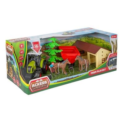 Boerderij Set Stal + Tractor 7 Delig Licht+ Geluid