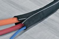 HellermannTyton 170-01102 Twist-In-FR 13 Gevlochten slang Zwart, Wit Polyester 10 tot 13 mm per meter - thumbnail