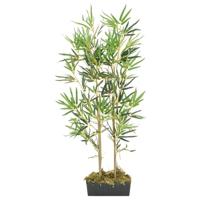 Kunstplant bamboe 552 bladeren 120 cm groen - thumbnail