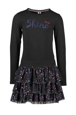 B.Nosy jurk met all over print zwart