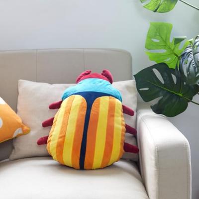 Cushion The Beetles turquoise polyester