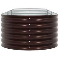 VidaXL Verhoogd bed bruin 320 x 80 x 44 cm staal - thumbnail