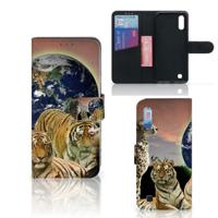 Samsung Galaxy M10 | Telefoonhoesje | Met pasjeshouder | Roofdieren - thumbnail