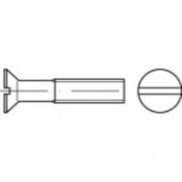 TOOLCRAFT TO-5361513 Verzonken schroeven M10 25 mm Sleuf RVS A4 100 stuk(s) - thumbnail