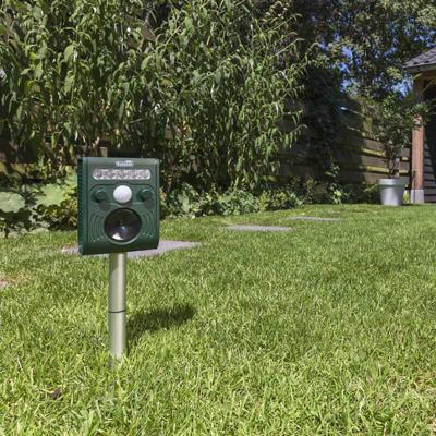 909 Outdoor Ultrasone Honden-, Katten- en Muizenverjager - Zonne-energie - Groen