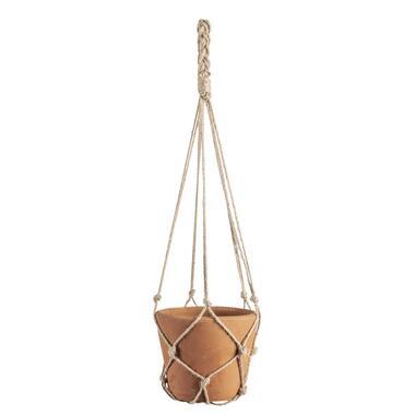 Bloempot hangend Tijm - rood - terracotta - 55xø17,5 cm