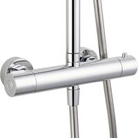 Saqu Eurotrend 225 regendoucheset met 4 straalsoorten Ø23cm chroom - thumbnail