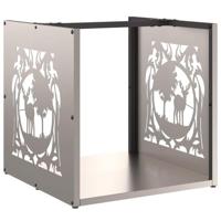 Brandhoutrek 40x40x40 cm weervast staal - thumbnail