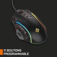 Gamingmuis - Bedraad - Nova Gaming - Virgo - RGB LED - Zwart - thumbnail