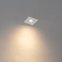 QAZQA Set van 6 inbouwspots wit vierkant GU10 50mm IP44 - Xena - thumbnail