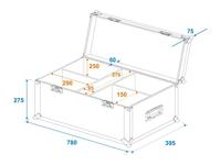 Roadinger ROADINGER Flightcase 4 x LED CBB-2 COB Bar - thumbnail