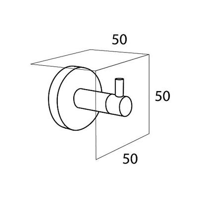Handdoekhaak Tiger Boston Groot Rond RVS Geborsteld Handdoekhaak Tiger Boston Groot Rond RVS Geborsteld