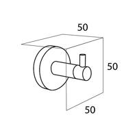 Handdoekhaak Tiger Boston Groot Rond RVS Geborsteld - thumbnail