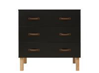 Bopita Commode 'Floris' kleur mat zwart / naturel - thumbnail
