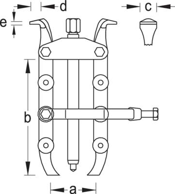 Gedore Trekker 2-armig - 8009020