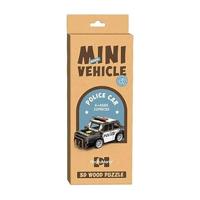 Lobbes Houten bouwpakket 3d politieauto - thumbnail