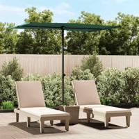 VidaXL Parasol met aluminium paal 2x1,5 m groen - thumbnail