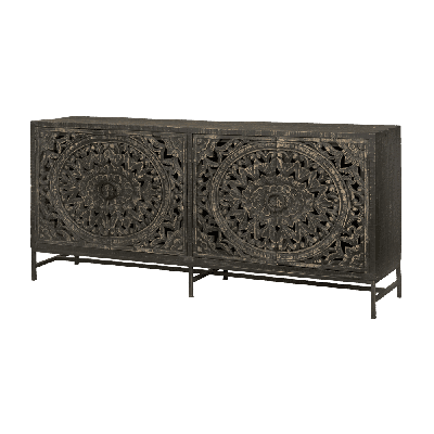 RENEW Dressoir 'Casina' kleur Zwart