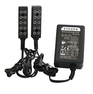 Kahlert Licht 60976 Verlichtingstransformator 230 V Met stroomverdeler