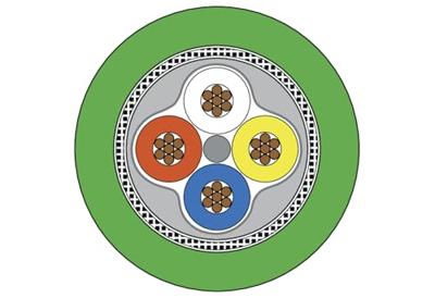 Metz Connect 142M1D19050 M12 Netwerkkabel, patchkabel CAT 5e SF/FTP 5.00 m Groen PUR-mantel, Zuurbestendig, Ozonbestendig, UV-bestendig, Geschikt voor