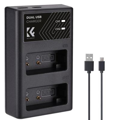 K&F Concept LP-E17 Dual Battery Charger USB-C K&F Concept LP-E17 Dual Battery Charger USB-C