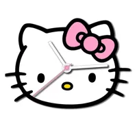 wandklok Hello Kitty 50x35 cm - thumbnail