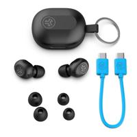 JLab JBuds Mini True Wireless Earbuds,Koptelefoon in het oor, Bluetooth-oortelefoon met microfoon, draadloze oordopjes, TWS Bluetooth-oordopjes met microfoon, USB-oplaadetui, EQ3-geluid, zwart - thumbnail