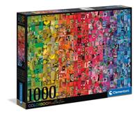Clementoni legpuzzel collage colorboom, 1000st. - thumbnail