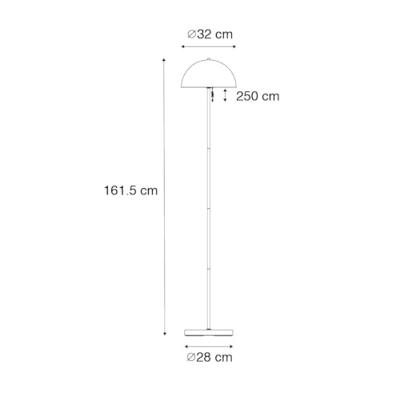 QAZQA Buiten vloerlamp mushroom donkerbrons oplaadbaar - Keira