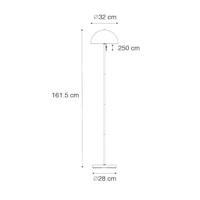 QAZQA Buiten vloerlamp mushroom donkerbrons oplaadbaar - Keira - thumbnail